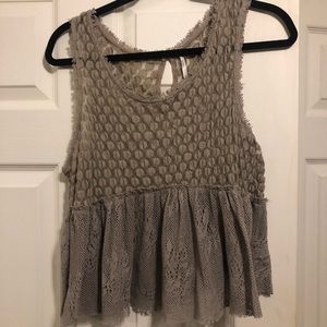FREE PEOPLE LACE TANK TOP